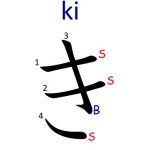 How to write hiragana ki