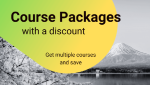 Japanese Course packages with discounts